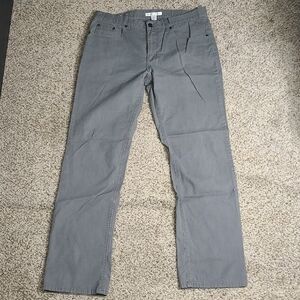 Kenneth Cole Gray Straight Pants Versatile Style